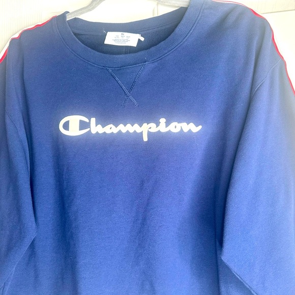 Champion Blue/Signature White Stripe Sweatshirt Size XL - Picture 5 of 11